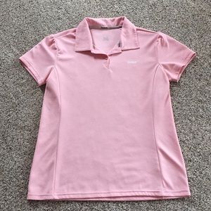 Reebok Women’s Pink Golf Polo Shirt size Large